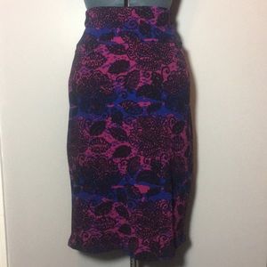 Lularoe Cassie skirt - plus size, black paisley